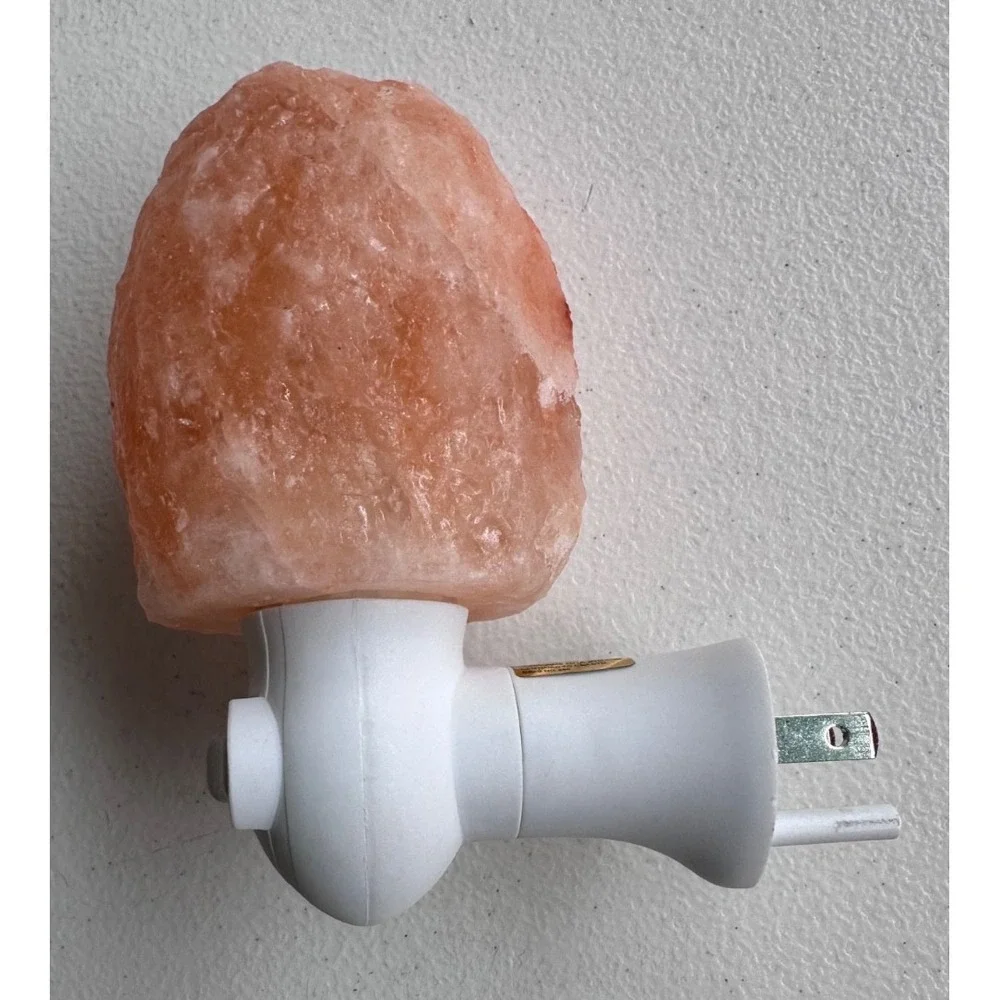 Natural Himalayan Salt Wall Lamp Night Light Air Purifying On Off Switch Decor